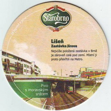 Pivní tácek Brno č.1048 - líc