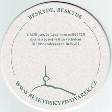 Pivní tácek Ostravice č.1071 - rub