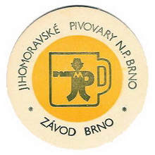 Pivní tácek Brno č.127 - líc