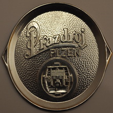 Pivní tácek Plzeň č.1292 - líc