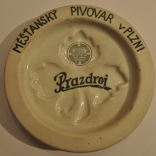 Pivní tácek Plzeň č.1306 - líc