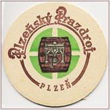 Pivní tácek Plzeň č.1371 - líc