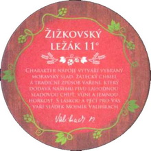 Pivní tácek Moravský Žižkov č.1444 - rub