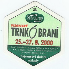 Pivní tácek Brno č.150 - rub