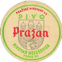 Pivní tácek Praha č.1677 - líc