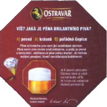 Pivní tácek Ostrava č.1820 - rub