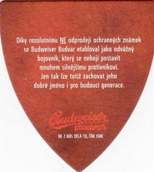 Pivní tácek České Budějovice č.1895 - rub