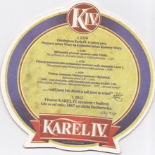 Pivní tácek Karlovy Vary č.1968 - rub