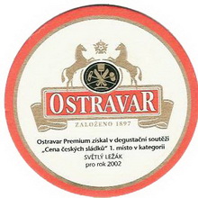 Pivní tácek Ostrava č.449 - líc