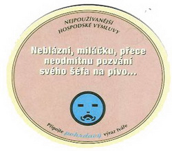Pivní tácek Velké Popovice č.636 - rub