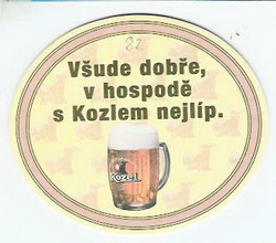 Pivní tácek Velké Popovice č.643 - rub