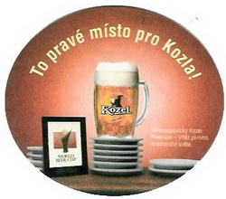 Pivní tácek Velké Popovice č.651 - rub