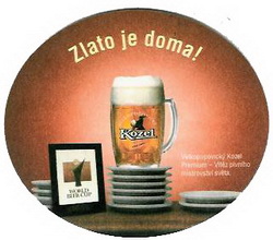 Pivní tácek Velké Popovice č.653 - rub