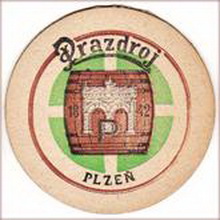 Pivní tácek Plzeň č.1003 - líc