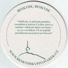 Pivní tácek Ostravice č.1079 - rub