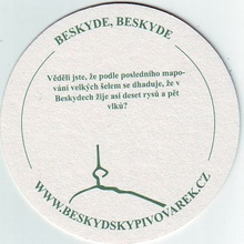 Pivní tácek Ostravice č.1081 - rub