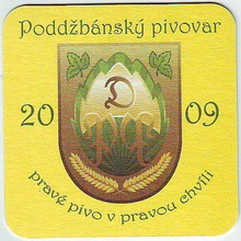Pivní tácek Mutějovice č.1115 - líc