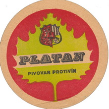 Pivní tácek Protivín č.1151 - líc