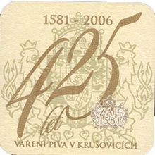 Pivní tácek Krušovice č.1170 - rub