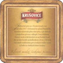 Pivní tácek Krušovice č.1331 - rub