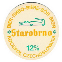 Pivní tácek Brno č.142 - líc