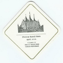 Pivní tácek Kutná Hora č.176 - rub