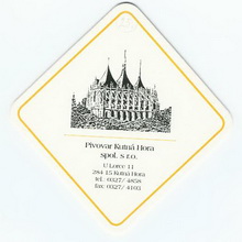 Pivní tácek Kutná Hora č.178 - rub