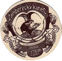 Pivní tácek Žamberk č.1869 - líc