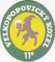 Pivní tácek Velké Popovice č.1930 - líc