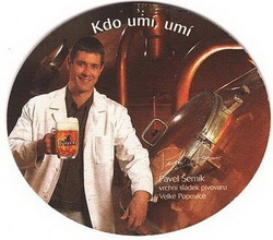 Pivní tácek Velké Popovice č.1995 - rub