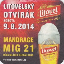 Pivní tácek Litovel č.2010 - rub