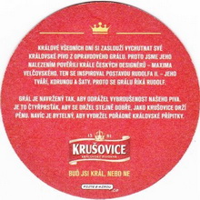 Pivní tácek Krušovice č.2061 - rub