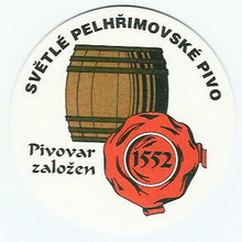 Pivní tácek Pelhřimov č.225 - líc