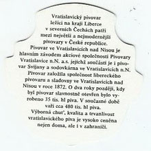 Pivní tácek Vratislavice nad Nisou č.310 - rub