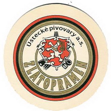 Pivní tácek Ústí nad Labem č.384 - líc