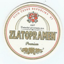 Pivní tácek Ústí nad Labem č.385 - líc