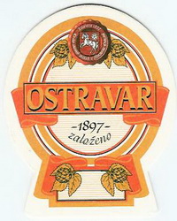 Pivní tácek Ostrava č.451 - líc
