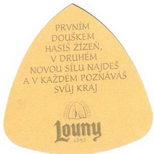 Pivní tácek Louny č.474 - rub