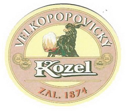 Pivní tácek Velké Popovice č.637 - líc