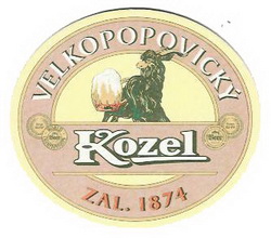 Pivní tácek Velké Popovice č.638 - líc