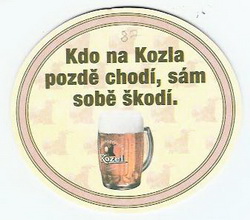 Pivní tácek Velké Popovice č.647 - rub