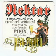 Pivní tácek Strakonice č.668 - rub