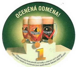 Pivní tácek Velké Popovice č.740 - rub