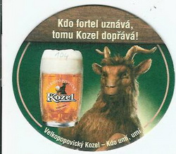 Pivní tácek Velké Popovice č.742 - rub