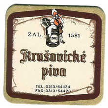 Pivní tácek Krušovice č.774 - líc