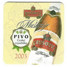Pivní tácek Krušovice č.799 - rub