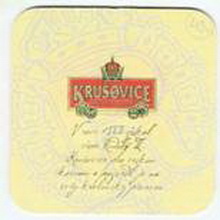 Pivní tácek Krušovice č.820 - rub