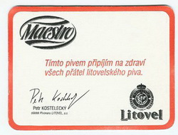 Pivní tácek Litovel č.825 - rub