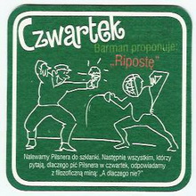 Pivní tácek Plzeň č.896 - rub